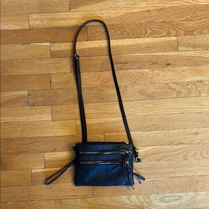 Black Leather Crossbody Bag